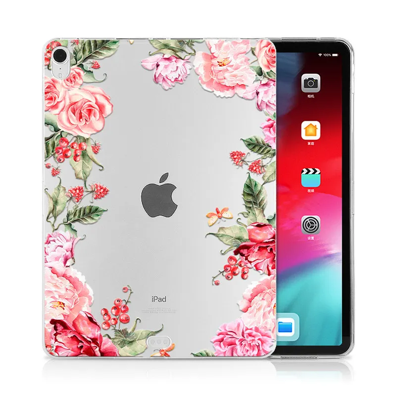 IP13 MTT Мягкий ТПУ чехол для iPad Pro 12,9 дюйма выпуск A1876 A2014 A1895 A003 цветочный принт задняя крышка защитный чехол для планшета - Цвет: IP13