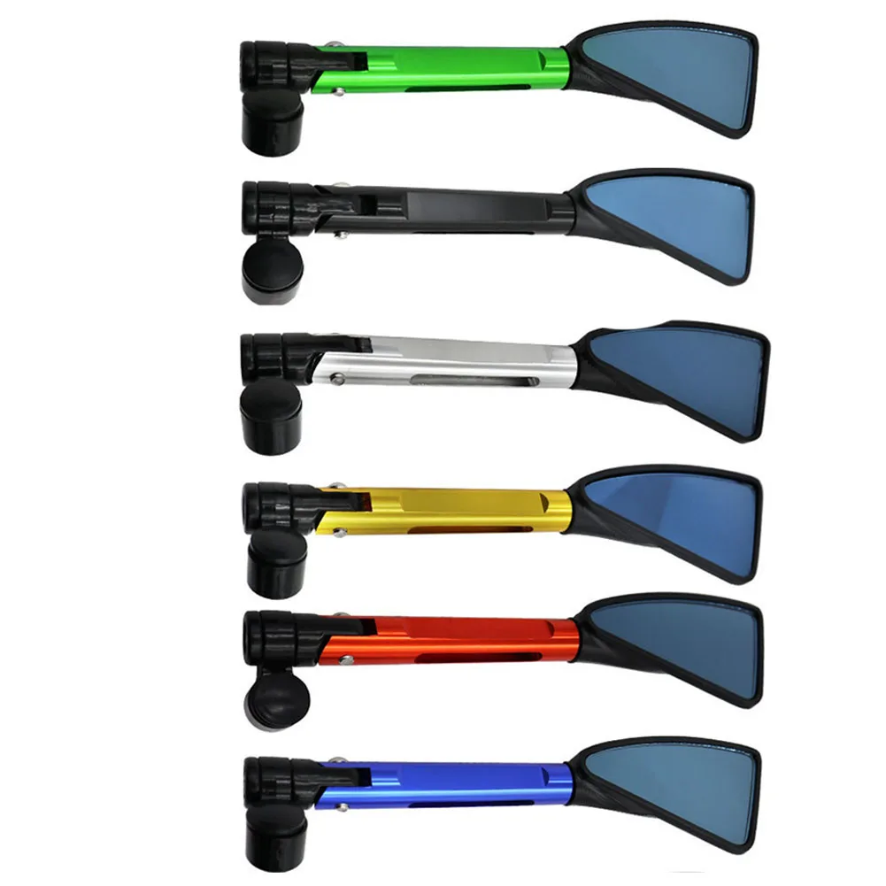 Мотоциклетное треугольное боковое зеркало заднего вида с ЧПУ черный