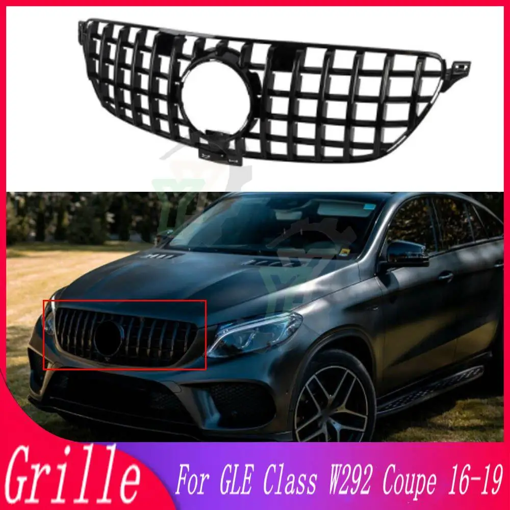 

Car Front Bumper Grille Upper Grill For Mercedes-Benz GLE-Class W292 C292 Coupe GLE300 GLE500 GLE400 GLE450 2016 2017 2018 2019