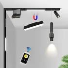 Светодиодный светильник на магнитной направляющей, креативный умный светильник с Bluetooth и линейным креплением