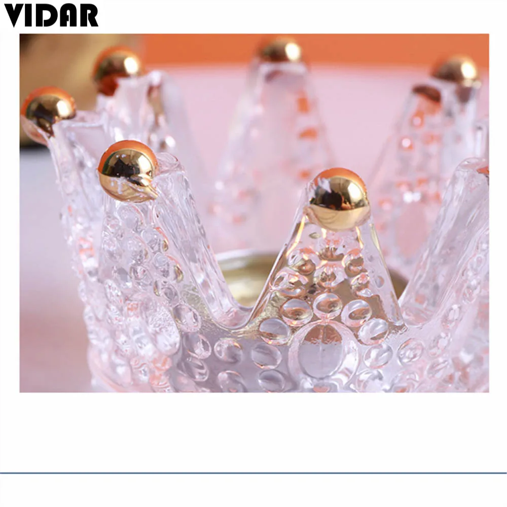 

VIDAR Glass Nordic Style Candlestick Stand Candle Holder for Wedding Holidays Gift Proposal Sober Bar Candle Dinner Bachelorette