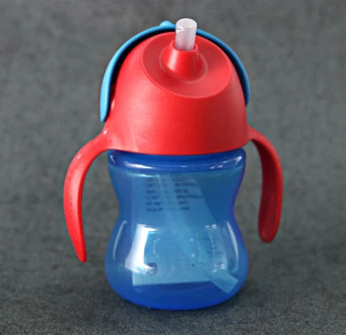 7oz 9M Avent My Bendy соломенная чашка Динозавр Детская бутылка 7 oz/200 ml 10 oz/300 ml 2/pack-синий/зеленый 9M+/12M - Цвет: 7oz 9M