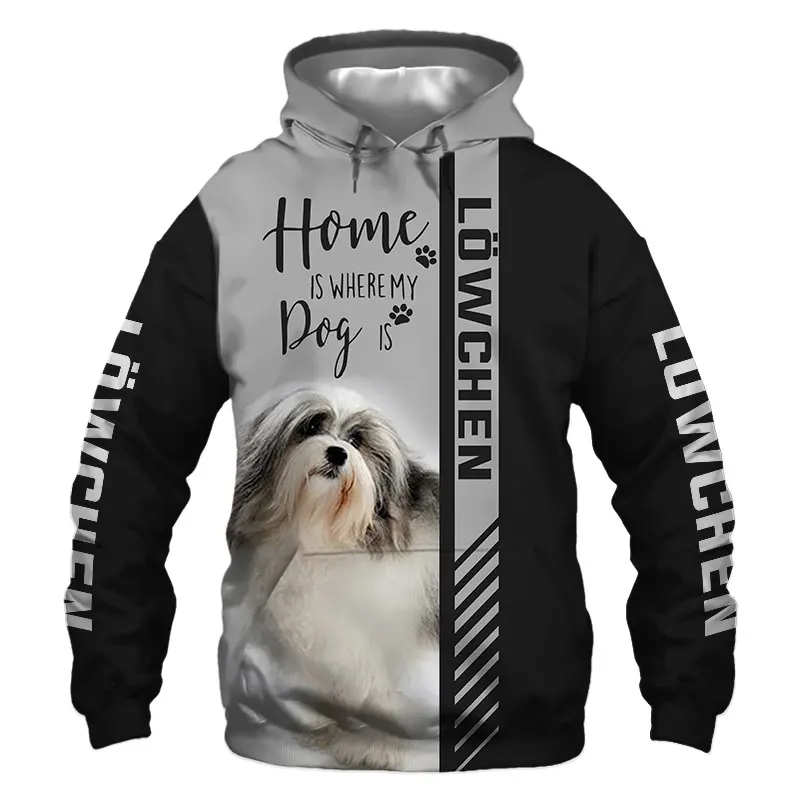 Куртка с 3D принтом милой собаки Lowchen, Мужская/Женская толстовка в стиле Харадзюку, Повседневная Уличная одежда унисекс, свитшот, пуловер D8