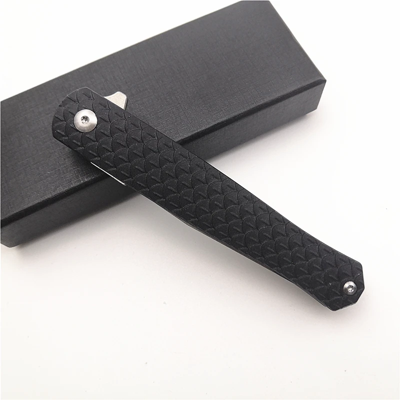 

Kesiwo L101 Flipper System Folding Knife D2 Balde G10 Handle Utility Outdoor Camping Tactical Pocket Knife EDC Tool