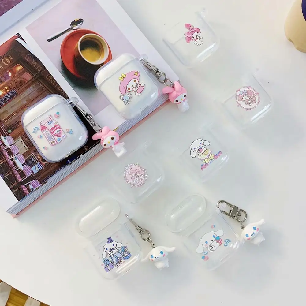 Мягкий силиконовый чехол для AirPods 1/2 милый мультяшный наушников Apple Airpods защитный