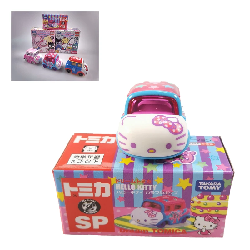 

Милые кавайные разнообразные стили Hello Kitty, детские игрушки из сплава, автомобиль, рождественский подарок, подарок на день рождения, праздни...
