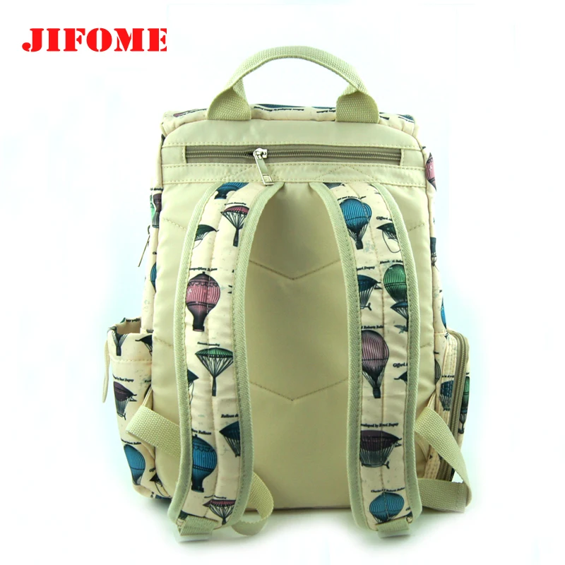 JIFOME Nylon Kids Travel Bag Children School Bag 3-6 Years Kindergarten Student Backpack Double Shoulder Bag Mochila