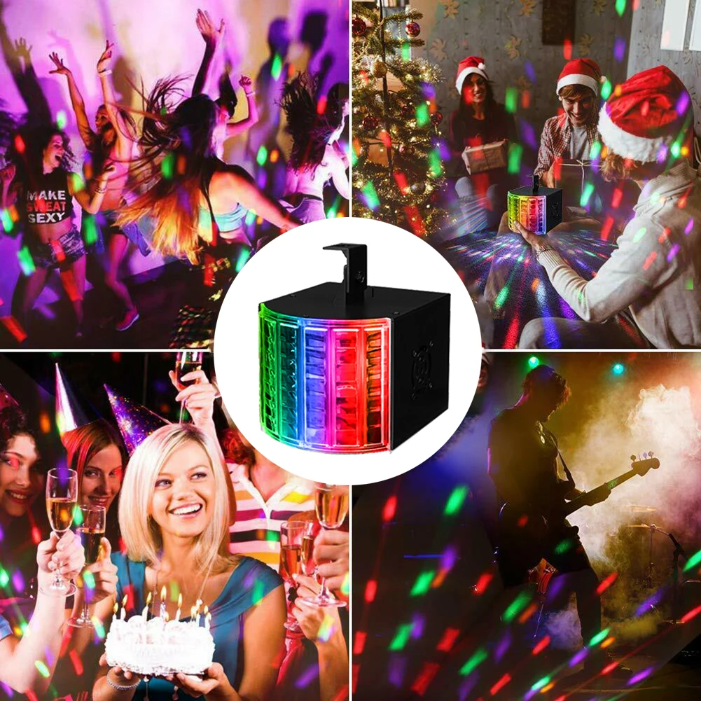 Светодиодный сцсветильник прожектор со звуковой активностью лазерный луч DMX для