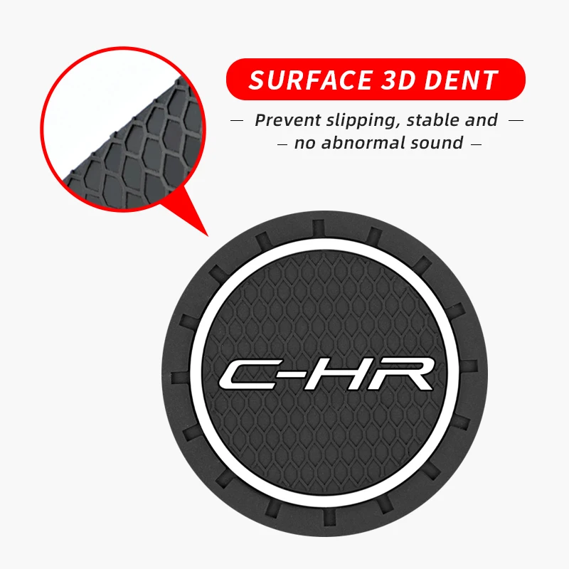 2 шт. Автомобильный держатель для бутылки с водой Противоскользящий коврик Toyota C-HR