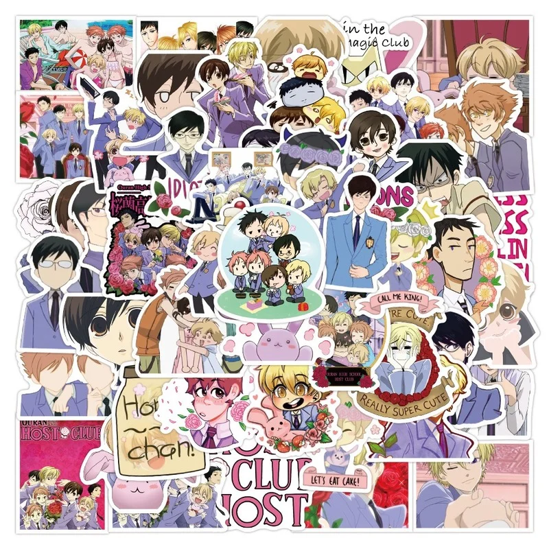 

10/50Pcs Anime Ouran High School Host Club Sticker Japan Classic Anime Waterproof Decals Skateboard Sticker Laptop Suitcase