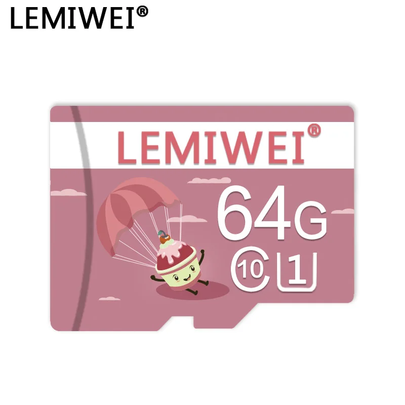 Lemiwei Memory Card 8GB 16GB High Quality Pink T Flash Ice Cream 32GB 64GB Class 10 U1 UHS-I Phone TF | Компьютеры и офис