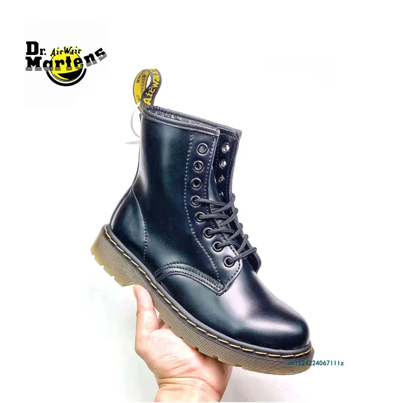 

Dr.Martens Classic Men and Women 1460 Hard Genuine Leather 8 Eyes Smooth Martin Doc Ankle Boots Unisex Cool Casual Shoes 35-45