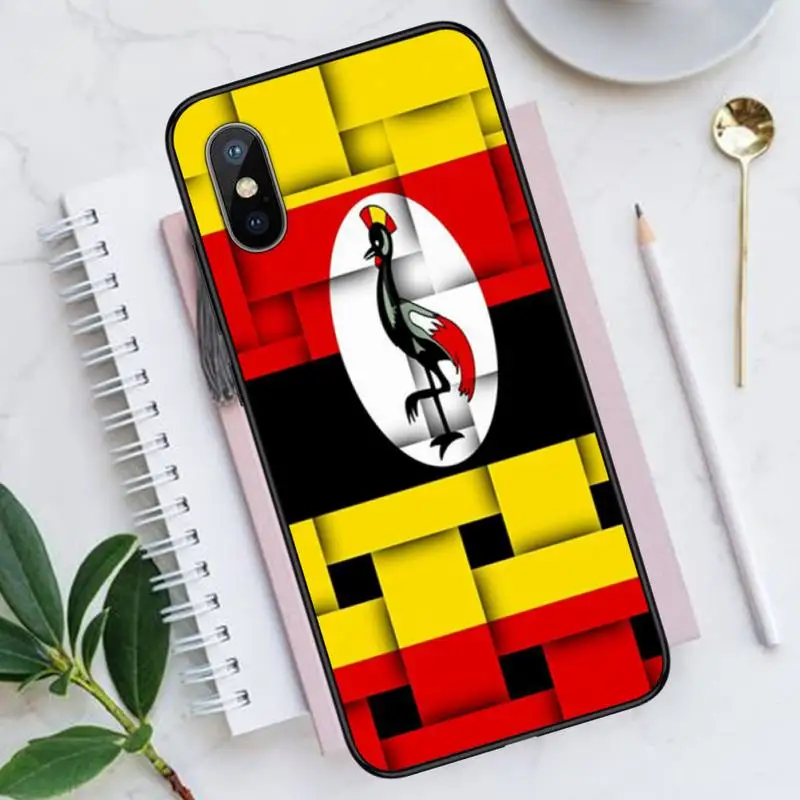 

Uganda National Flag Phone Cases for iPhone 11 12 mini pro XS MAX 8 7 6 6S Plus X 5S SE 2020 XR