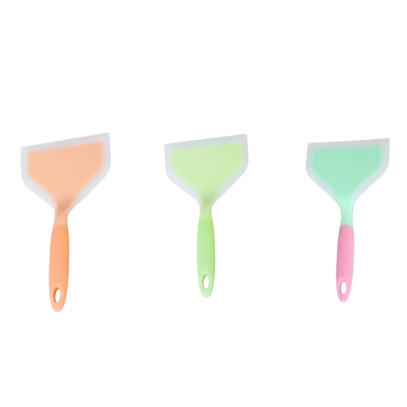 

Home Cooking Utensils Silicone Spatulas Beef Meat Egg Kitchen Scraper Wide Pizza Shovel Non-stick Turners Food Lifters