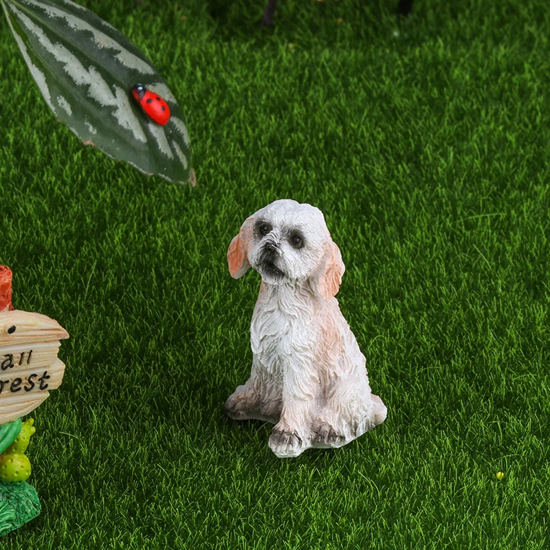 С рисунком пуделя для женщин в виде милой собачки миниатюрные фигурки Феи Мини