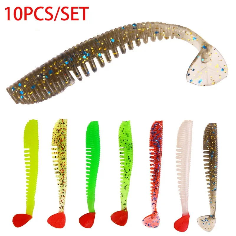 Мягкие рыболовные приманки-черви хвост приманки мягкие для доставки прикорма и