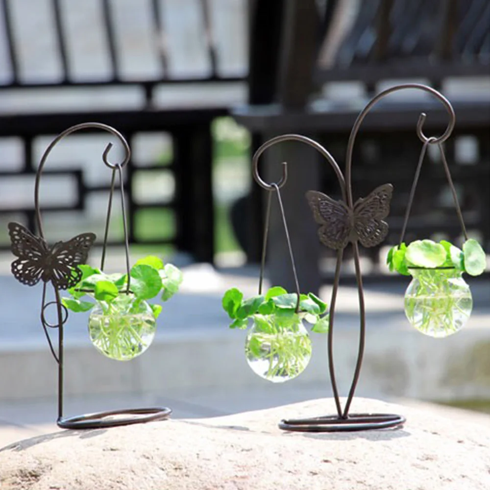 Креативный дизайн бабочка плантатор стеклянная ваза Террариум Гидропонные