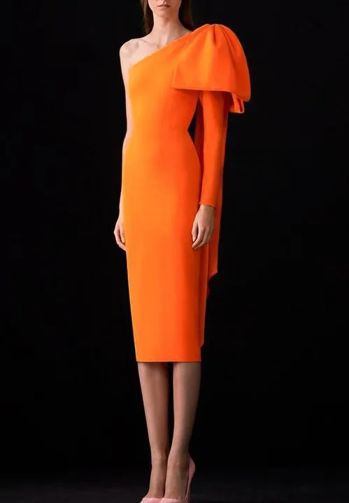 

Celebrity Evening Party Dress Night Club Fashion One-Shoulder Slash Neck Bandage Dresses Elegant Sexy Dress