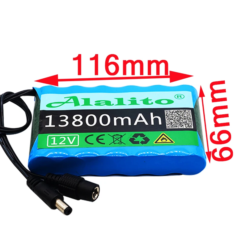Оригинальный Портативный супер 12V 13800mah батарея Перезаряжаемые комплект