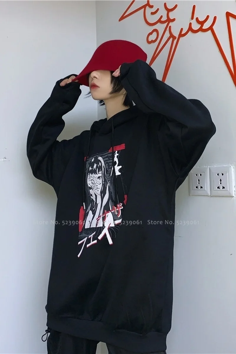 Женский и мужской свитер в стиле Харадзюку японский аниме толстовки уличная