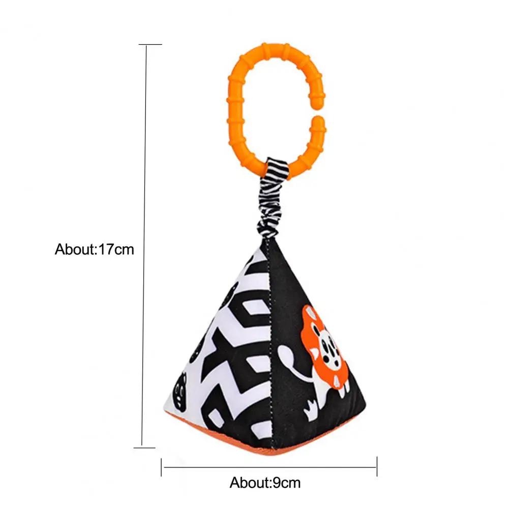 

4Pcs/Set Baby Toy Cartoon Pattern Visual Development Black White Plush Hanging Rattle Toys Gift for Toddlers