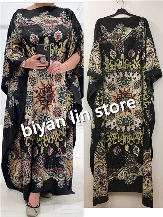 Эксклюзивное шелковое платье Кувейт длина: 130 см бюст: 2020 Новое модное Дашики с