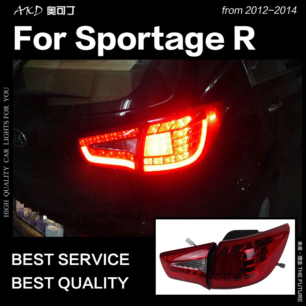 

AKD Car Styling for Kia Sportage R Tail Lights 2012-2015 Sportage R LED Tail Lamp DRL Signal Brake Reverse auto Accessories