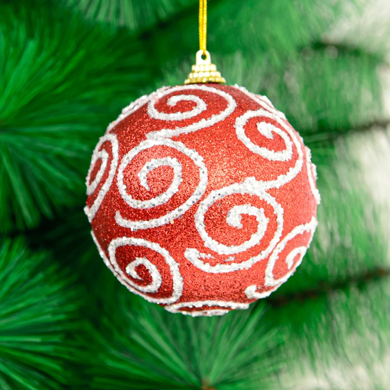 Рождественские украшения 10 см кабулк красный цвет украшениями круглой формы