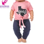 Кукла для новорожденных, 43 см, розовая рубашка, джинсовые брюки для детской куклы, Одежда для кукол 18 дюймов, куртка для кукол в американском стиле OG для девочек