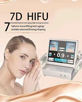 7d anti aging anti wrinkle painless face lifting skin care body slimming acne removal portable machine with 7 cartridges for spa