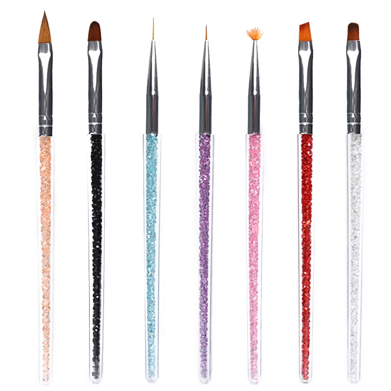 

7 шт./компл. кисти для рисования, набор кистей для ногтей, кисти для рисования, инструменты для рисования, инструменты для маникюра, искусство