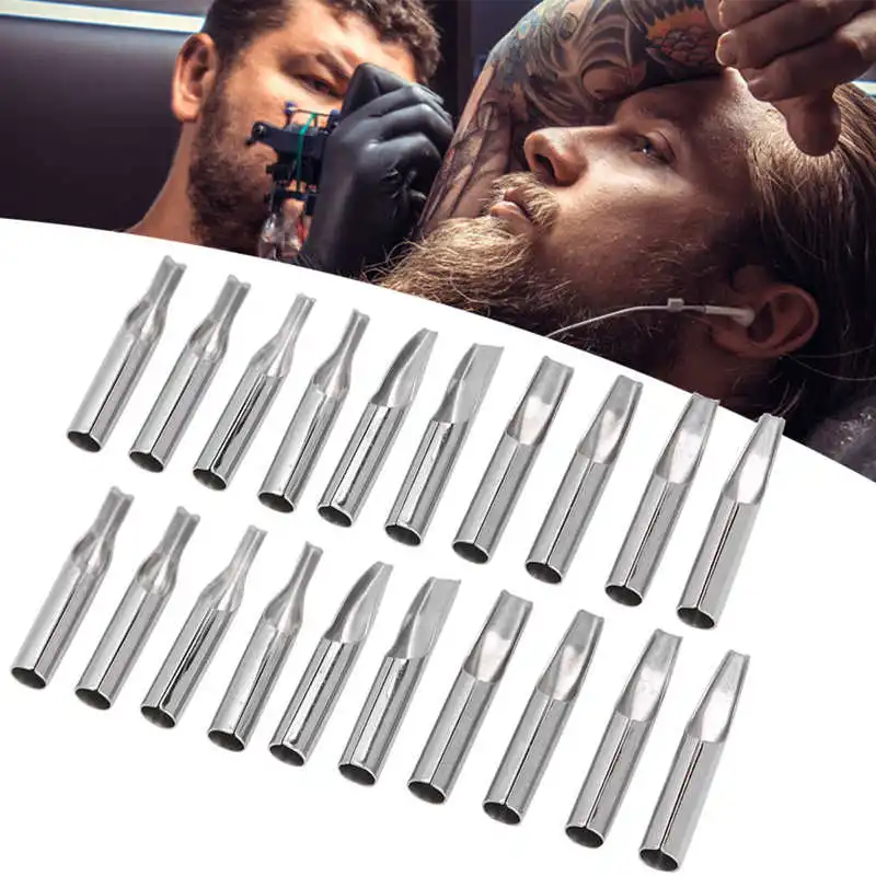 Набор наконечников для тату машинки комплект из 20 предметов нержавеющей стали с
