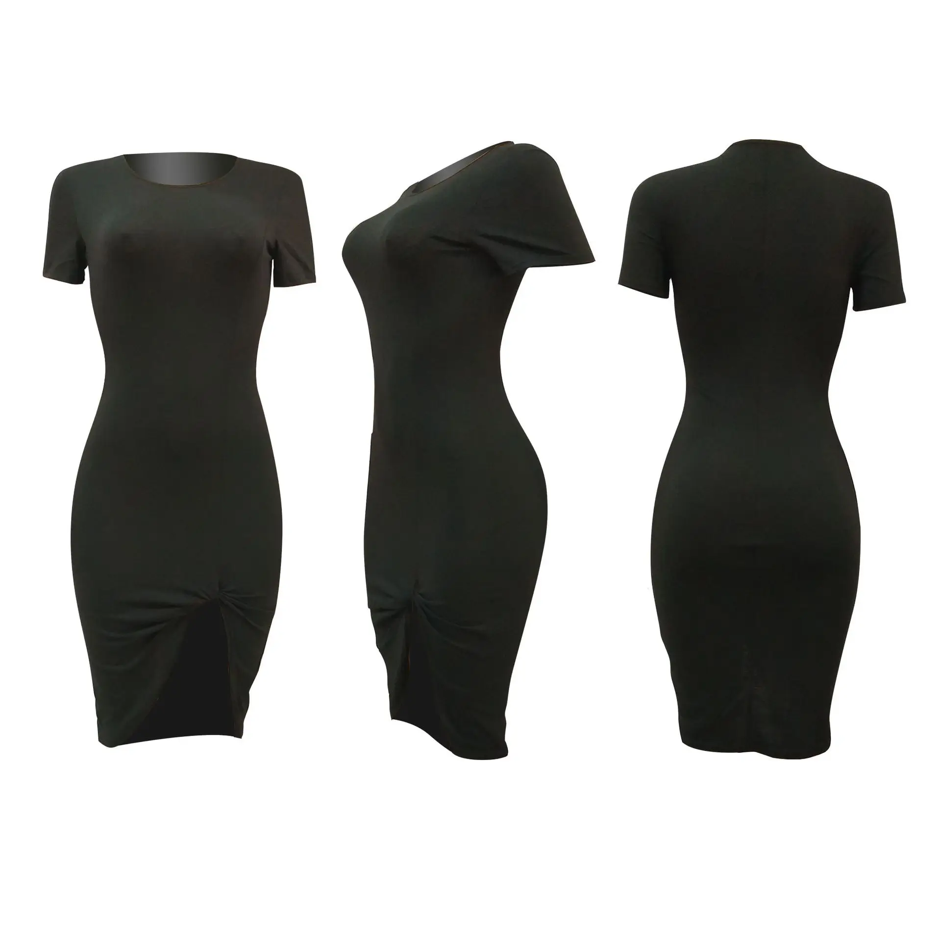 Женское повседневное модное платье с разрезом|Женские платья| |