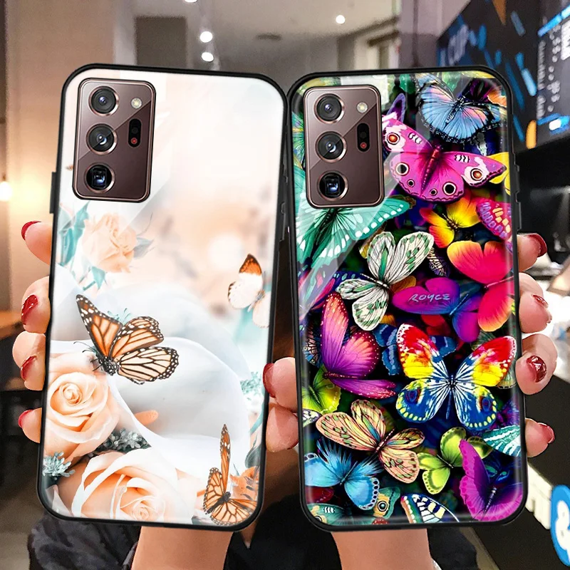 

Case For Samsung Note 20 Ultra Case Tempered Glass For Samsung Note 8 10 Pro M80S M31 M30S M20 M10 Core J4 Plus Funda Back Cover