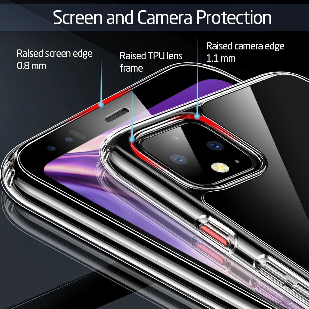 ESR чехол из закаленного стекла для Google Pixel 4 XL Mimic 9H бампер прозрачный противоударный чехол для Google Pixel4 4XL