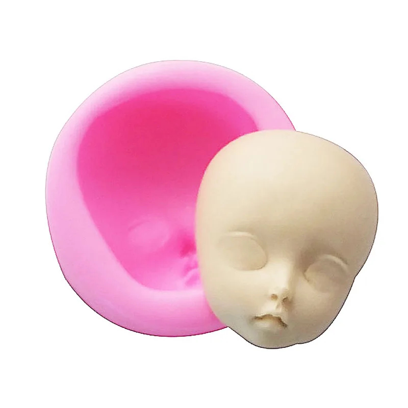 Модная симпатичная силиконовая форма детские формы для лица помадки шоколада