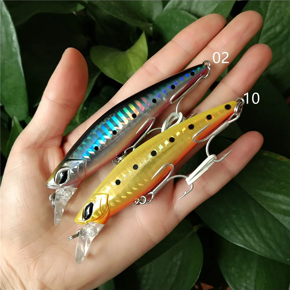 

NOEBY 6 шт. новый стиль NBL9496 тонущий 0,5-2 м 9 см Гольян Искусственные рыболовные товары