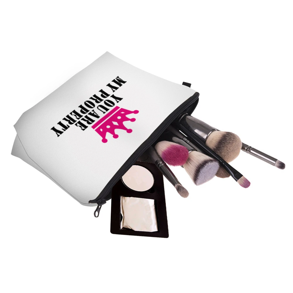 

Deanfun Cosmetic Bag Durable Toiletry Bags Portable Makeup Bag White Purse Bag D51837