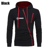men autumn winter classic fleece clothes male hooded printed polyester sweater long sleeved hoodie fashion casual zipper jacket