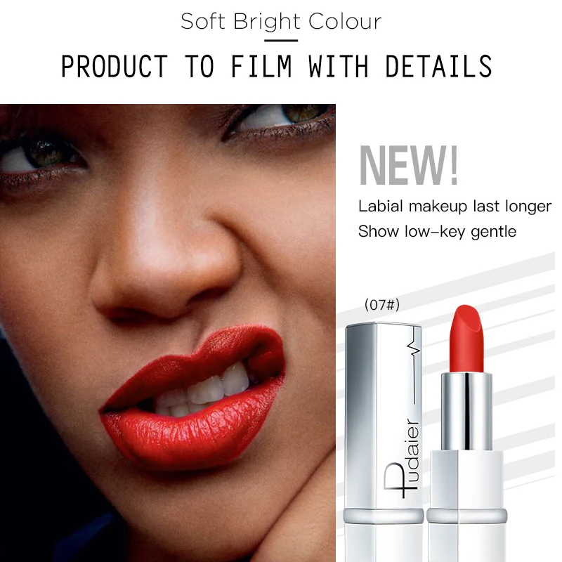 Профессиональный макияж губ водостойкая Мерцающая губная помада долговечный