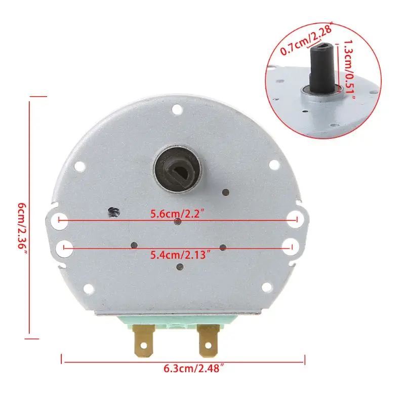 50/60Hz AC21V 3W духовка с синхронным электродвигателем микроволновый поворотный стол мотор SSM-16HR для LG 19QE