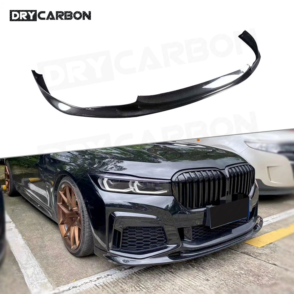 

Fits for BMW 7 Series G11 G12 730 740 750 760 M-Tech Sport 2019-2022 Car style Carbon Fiber Front Bumper Lip Spoiler FRP