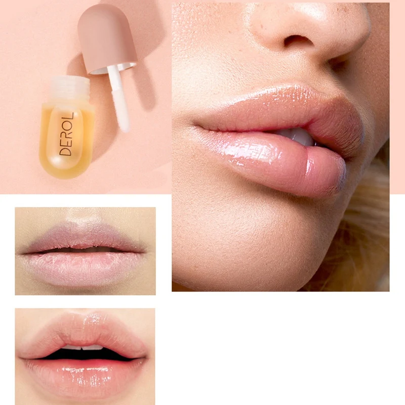 

DEROL Increased Lip Plumper Nutritious Lip Gloss Repairing Reduce Lip Fine Lines Makeup Moisturizer Plumps Up Lip Care