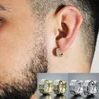 Серьги-кольца Huitan женские, геометрические украшения для свадьбы, вечеринки, свадебные аксессуары, подарок, модные ювелирные украшения