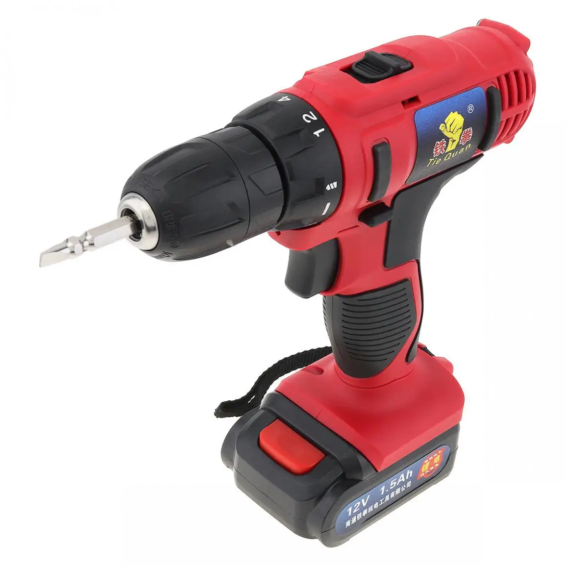

Cordless 12V Electric Drill Screwdriver Two-speed Screw Driver Power Tools with 18 Gear Torque for Handling Screws Drilling