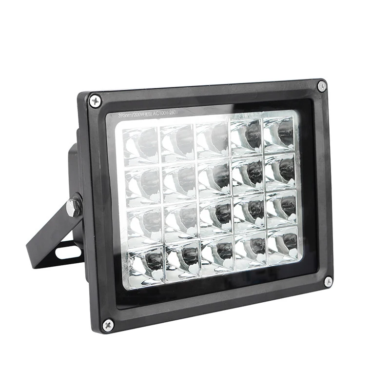 AC90V-240V 200W 395nm УФ светодиодная Смола быстроотверждаемый свет 160*120 мм облучение для