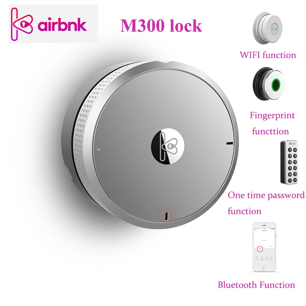 Airbnk M30 дверной замок с отпечатком пальца Wifi/Bluetooth/ключ pad/биометрический Умный
