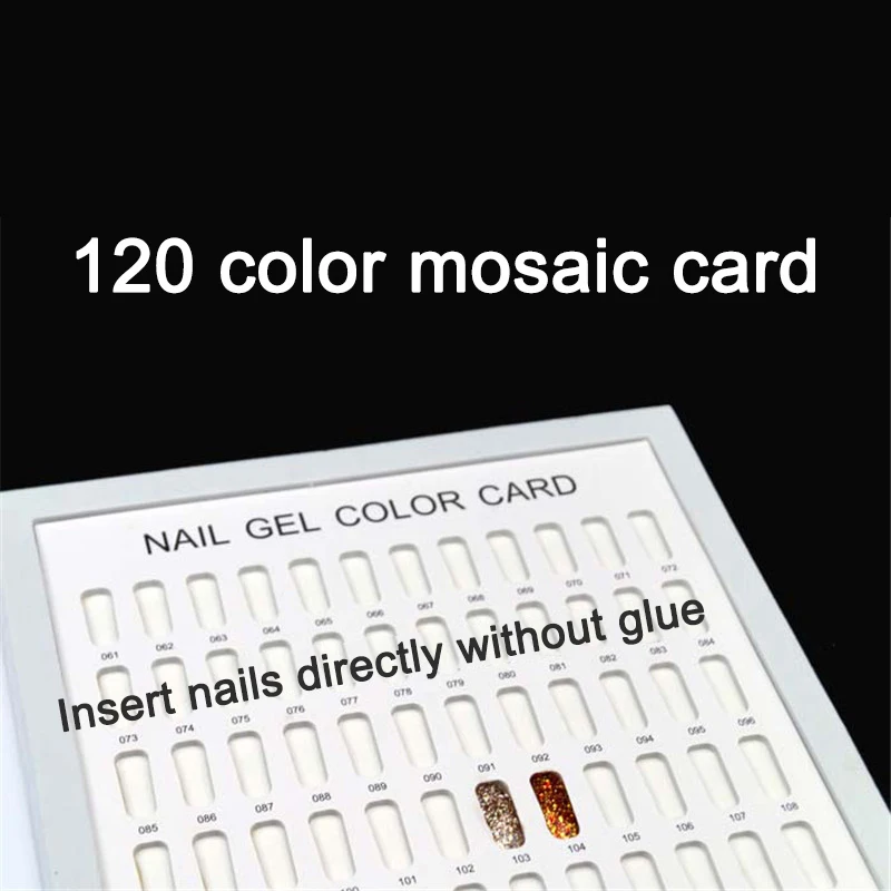 120 цветов s Гель лак для ногтей цветной дисплей книга ногтевого дизайна