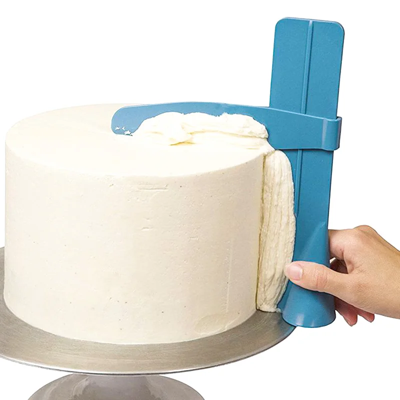 Скребок для торта разглаживающий Регулируемый шпатели мастики края