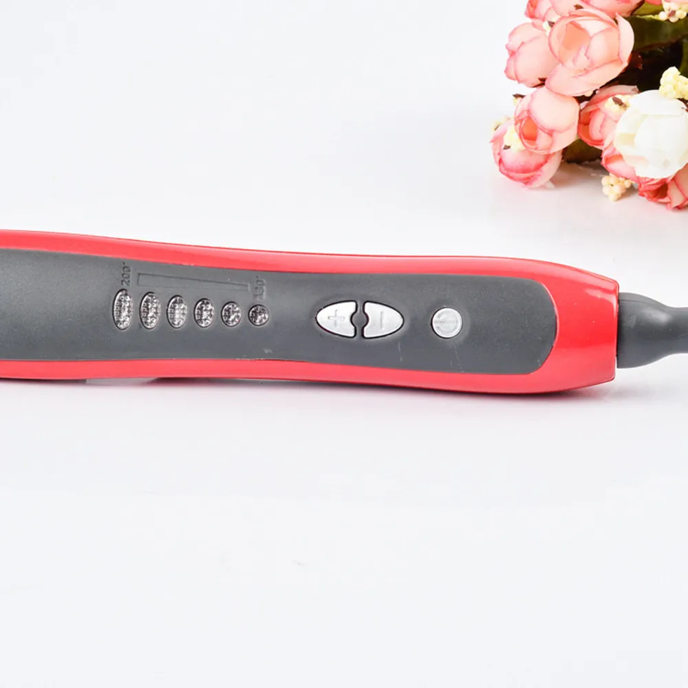 Многофункциональный выпрямитель для волос бороды керамическая расческа завивки